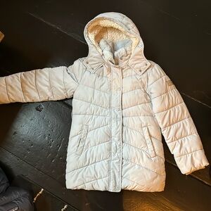 Abercrombie kids puffer with fleece lining